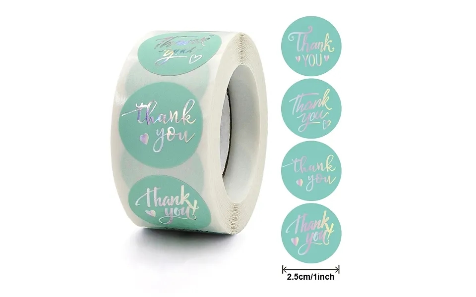 1 Inch Word Thank You Self Adhesive Paper Stickers