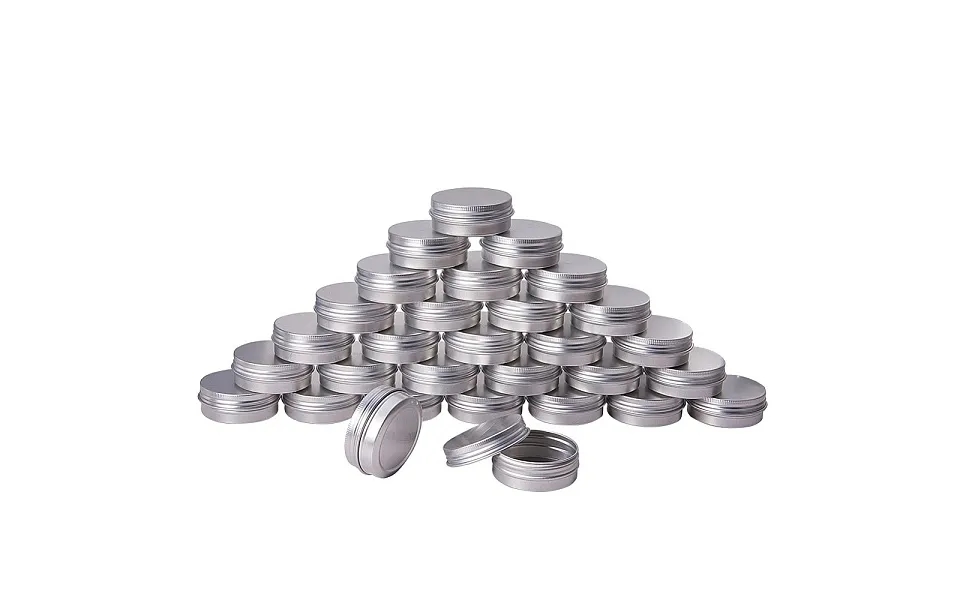 1 Oz Aluminum Tins Cans Round Storage Jars Containers Screw Lids Metal Tins Travel Tins Cosmetic Refillable Containers