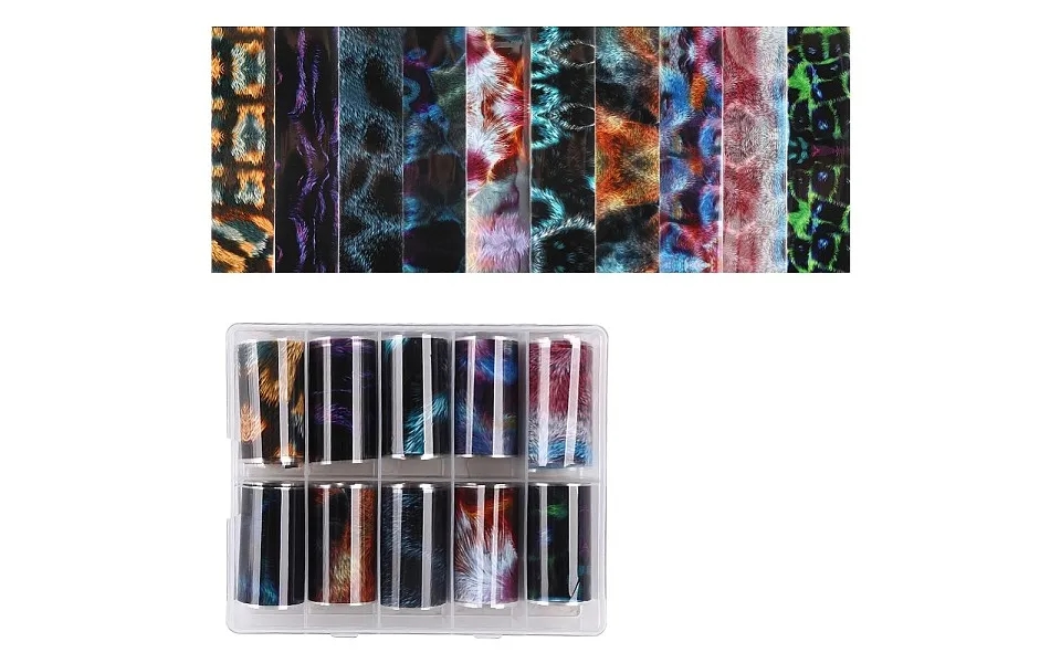 10 Rolls Nail Art Transfer Stickers