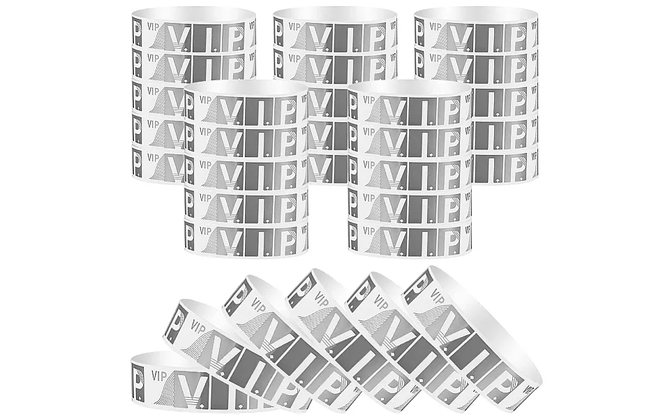 100pcs Paper Disposable Wristbands