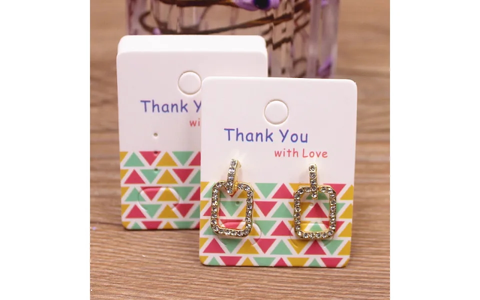 100pcs Paper Earring Display Cards