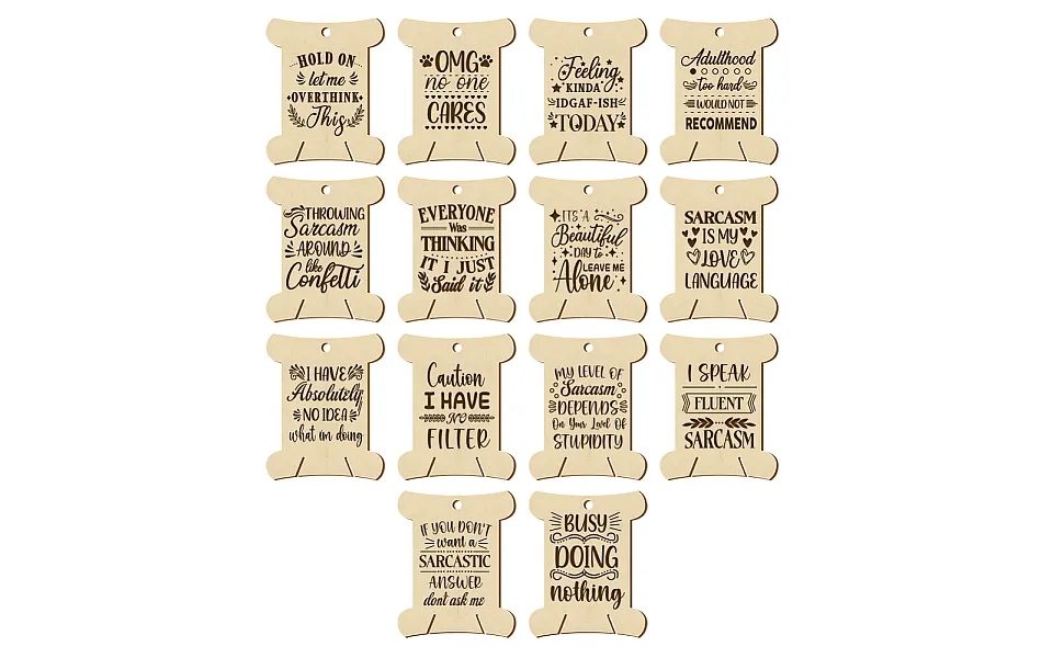 14pcs 14 Style Plywood Thread Winding Boards