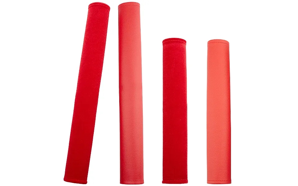 2 Pairs 2 Style Pleuche With Pu Leather Door Handle Protective Casing