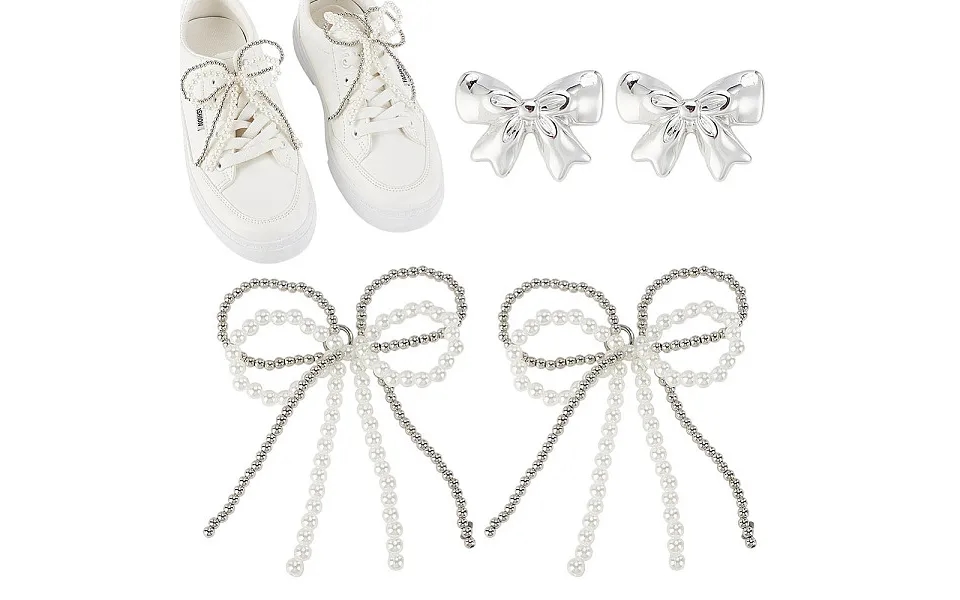 2 Styles Acrylic & Plasitc Shoe Buckle Clips