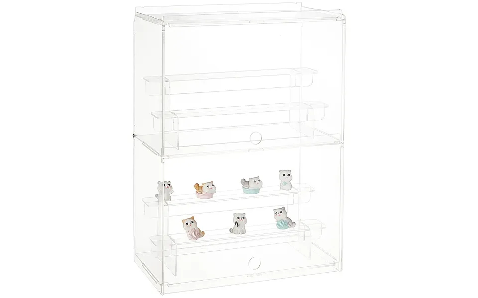2-layer 3-tier Acrylic Minifigures Display Case
