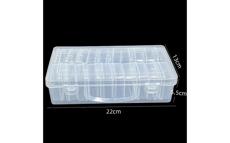 20 Slots Plastic Craft Organizer Case