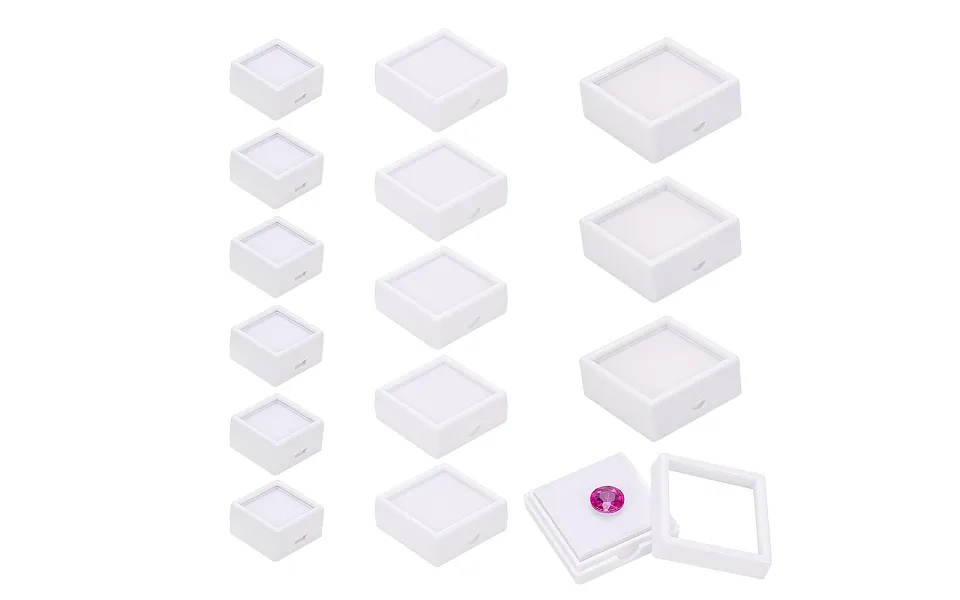 24pcs Acrylic And Plastic Jewelry Box