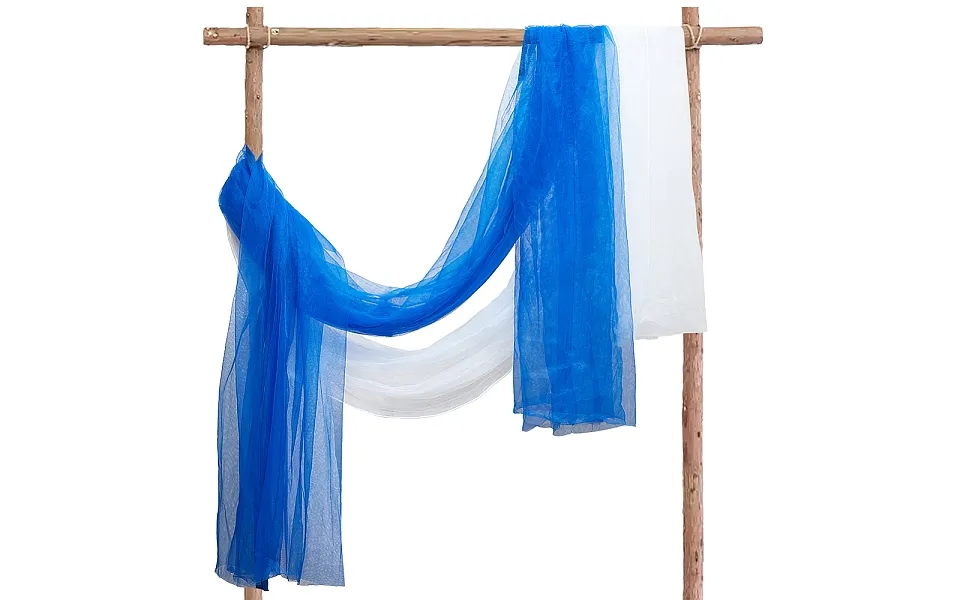 2pcs 2 Colors Organza Fabrics