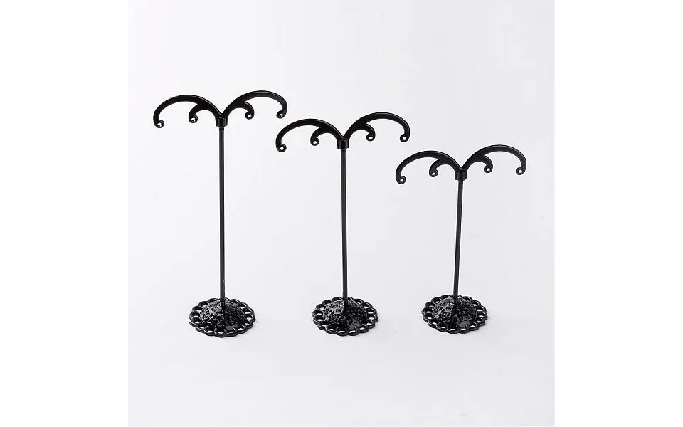 3 Pcs T Bar Iron Earring Displays Sets