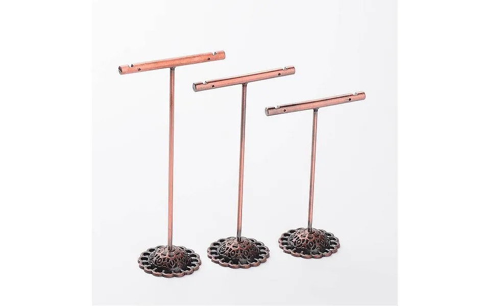 3 Pcs T Bar Iron Earring Displays Sets
