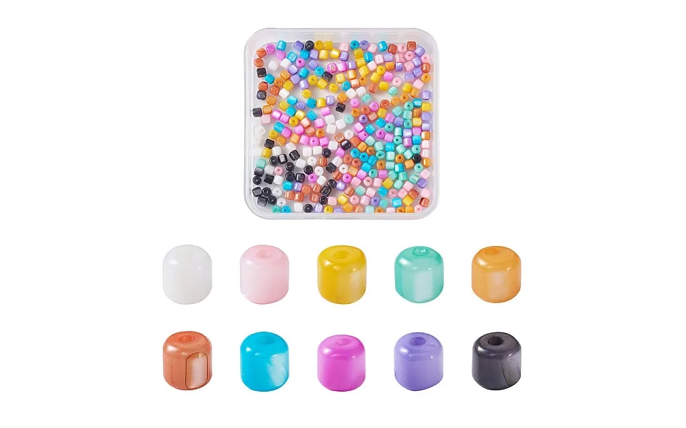 300pcs 10 Colors Natural Freshwater Shell Beads