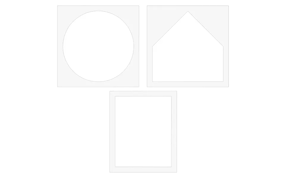 3pcs 3 Styles Acrylic Molds