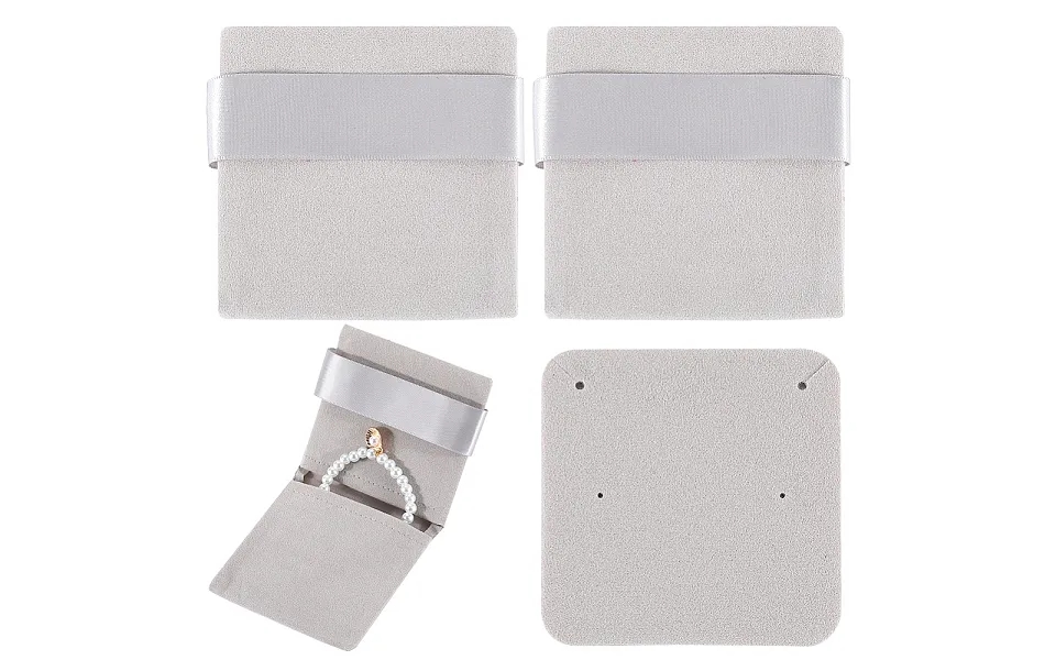 3pcs Rectangle Velvet Envelope Packing Pouches