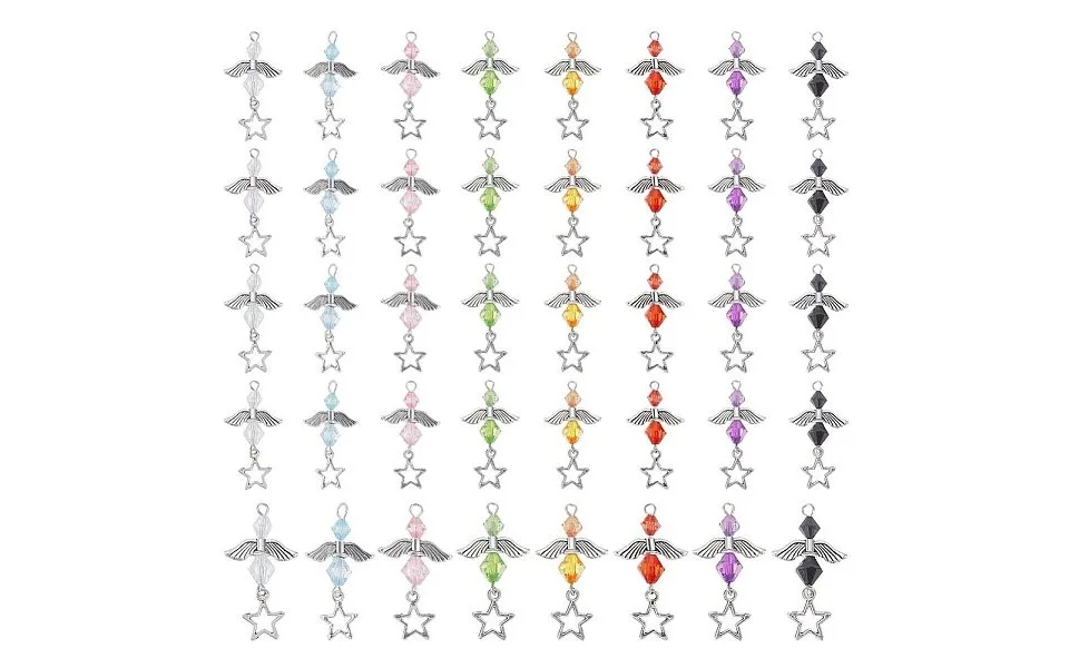 4 Sets Transparent Acrylic Pendants