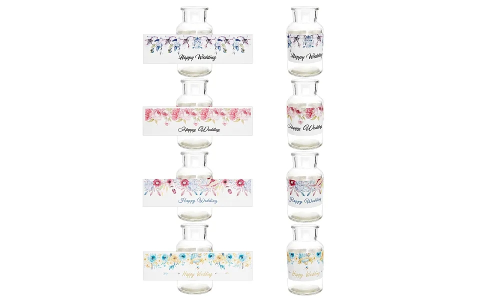 40sheets 4 Style Water Bottle Label Stickers