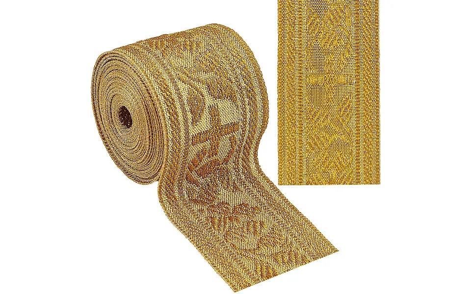 4.6-5 Yards Ethnic Style Polyester Jacquard Ribbon For Sewing Decoration