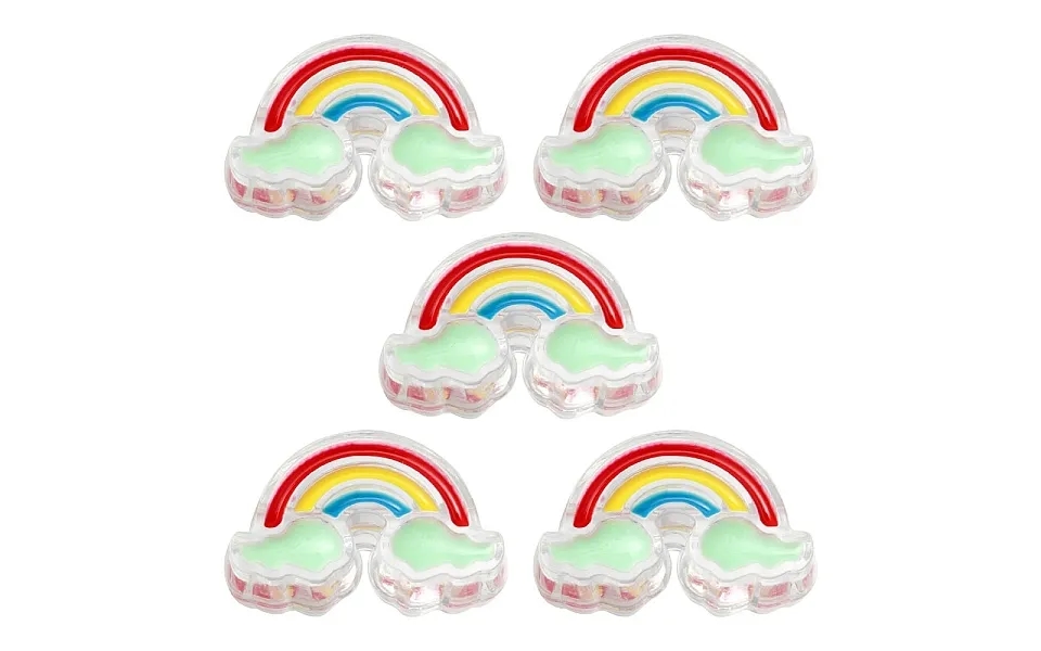 5pcs Transparent Acrylic Enamel Beads