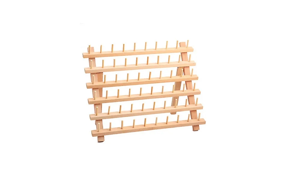60 Spools Solid Wood Sewing Embroidery Thread Stand
