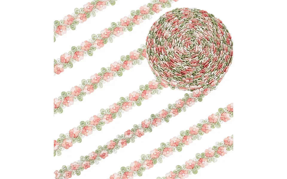7.5 Yards Flower Polyester Lace Ribbon