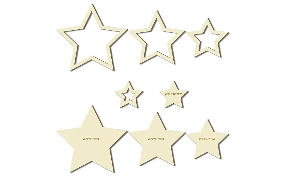 8pcs 8 Style Wood Hoop Rings Macrame For Diy Craft Making