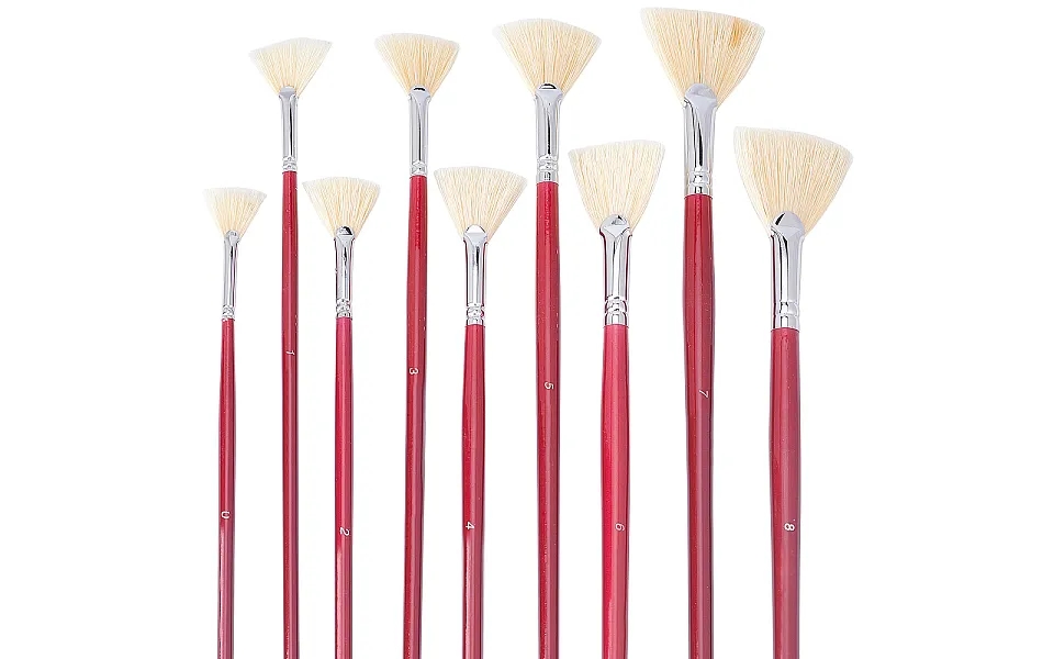 9pcs Sector Painting Brush