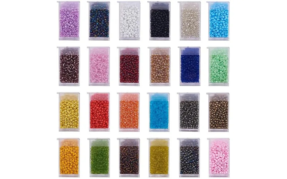 About 24 Color 3mm Seed Beads