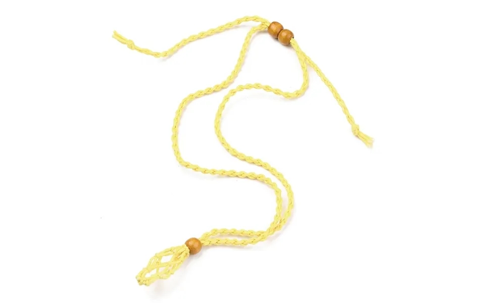 Adjustable Braided Waxed Cord Macrame Pouch Necklace Making