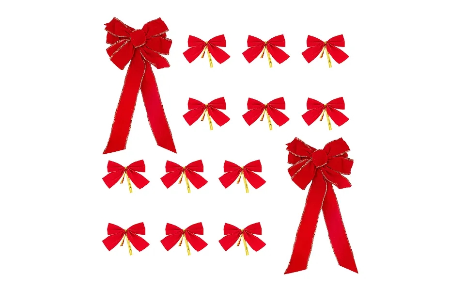 Ahademaker 14pcs 2 Style Polyester Bowknots