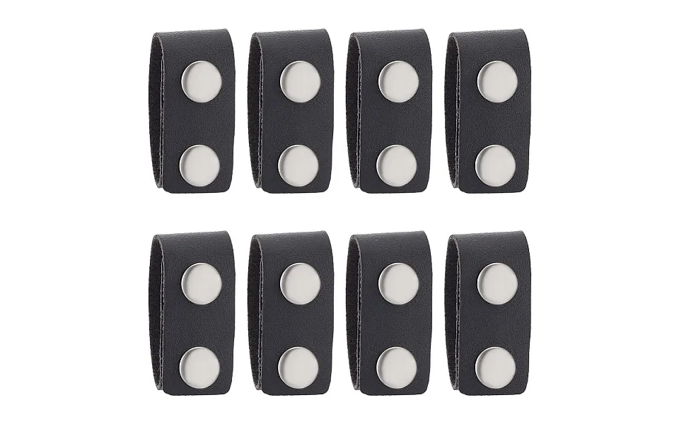 Ahandmaker 8 Pcs Duty Belt Keeper With Double Snaps Key Clip For Outdoor Sports Belt Keepers With Gear Clip For Police M