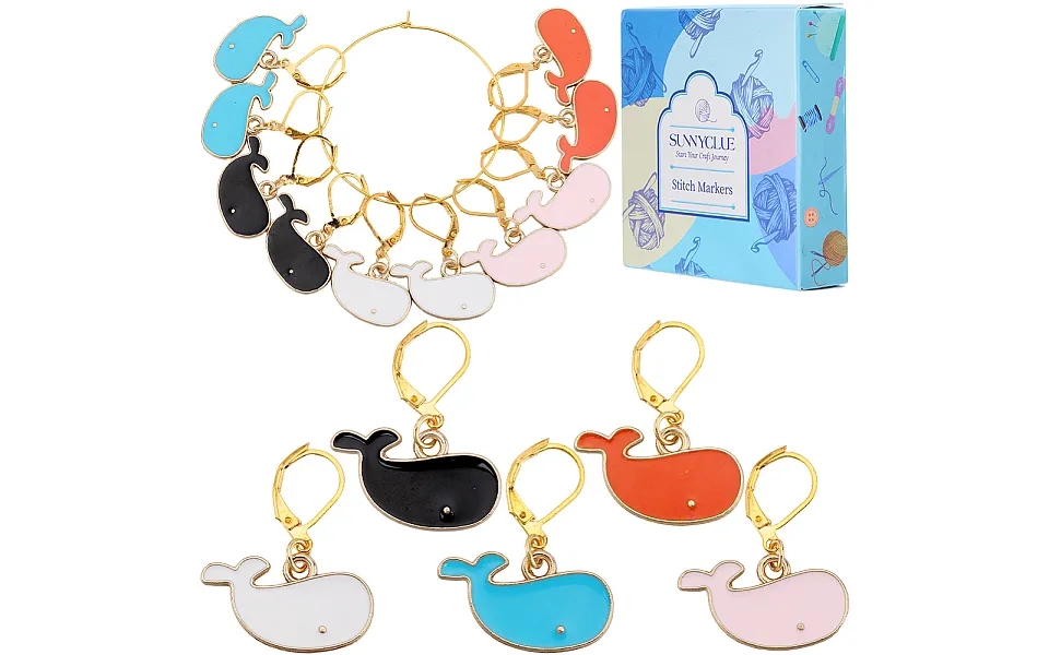 Alloy Enamal Whale Pendant Decorations