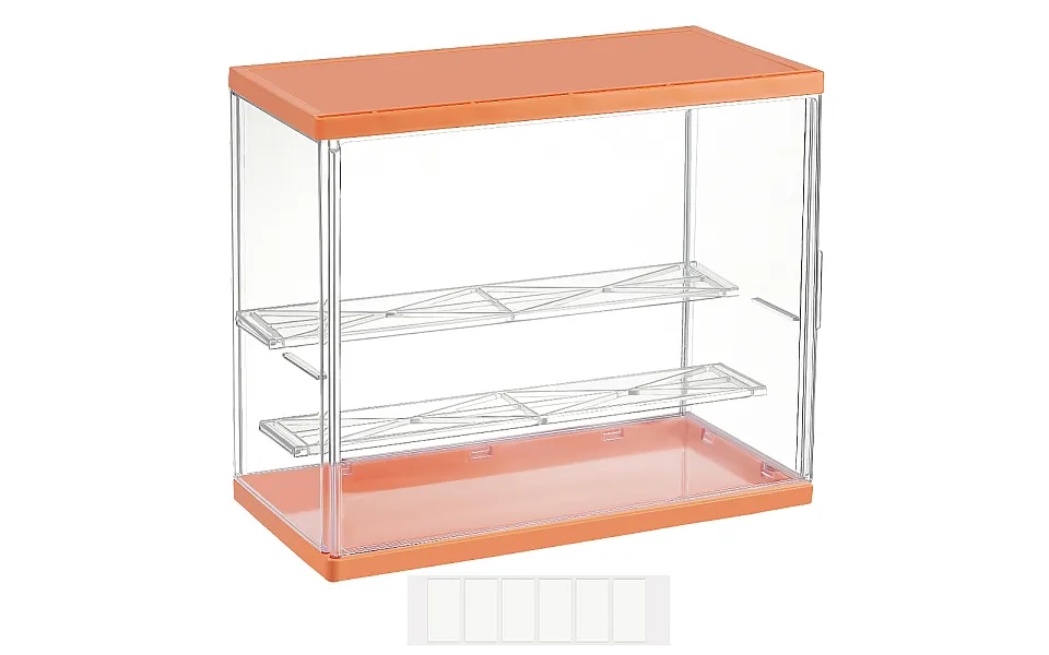 Assembled Rectangle Acrylic Action Figures Display Boxes