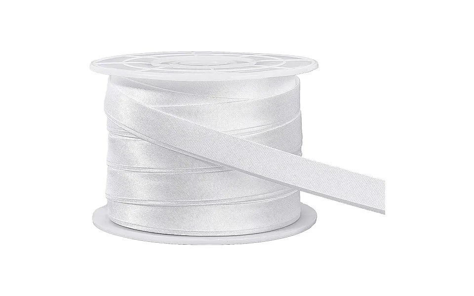 Benecreat 13.5 Yard 12.5m Satin Bias Tape 10mm Double Fold Satin Binding Bias Ribbon For Cheongsam Decoration