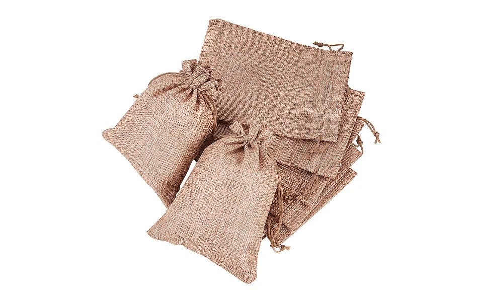 Benecreat 25pcs Burlap Bags With Drawstring Gift Bags Jewelry Pouch For Wedding Party Treat And Diy Craft - 7 X 5 Inch