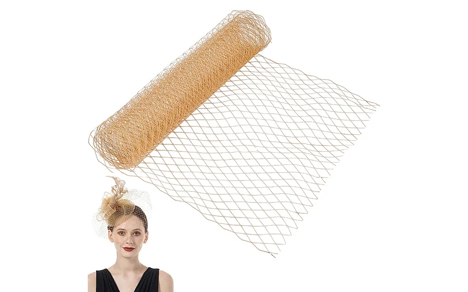 Big Eye Mesh Polyester Organza Veil