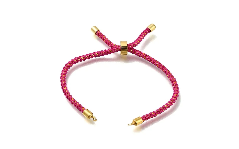 Braided Cotton Cord Slider Bracelet Making