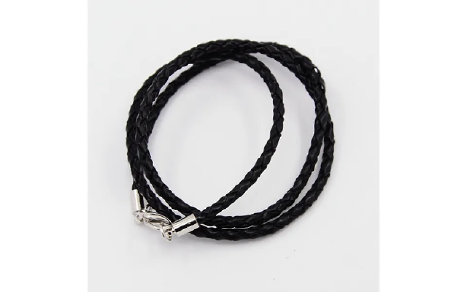 Braided Leather Cords For Necklace Making