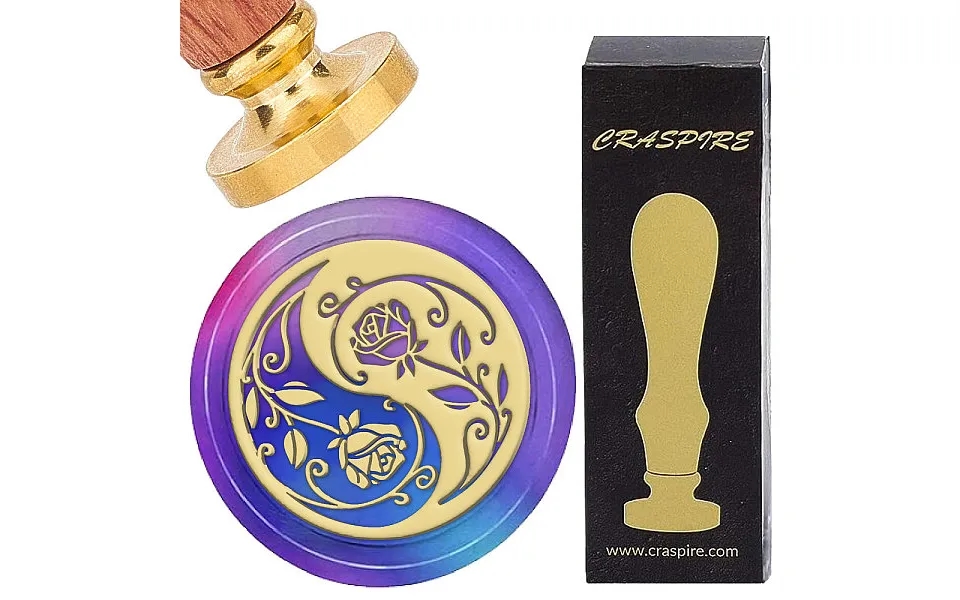 Brass Wax Seal Stamps With Wood Handle