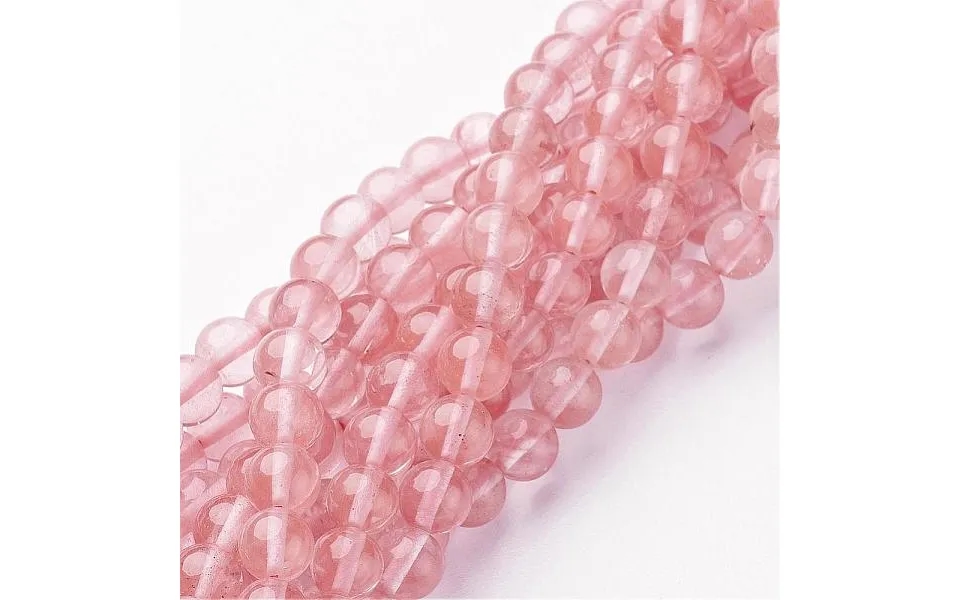 Cherry Quartz Glass Beads Strands