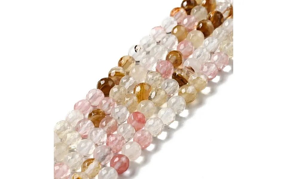 Cherry Quartz Glass Beads Strands