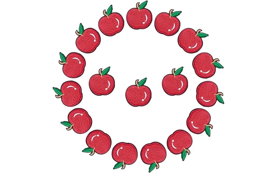 Chgcraft 18pcs Apple Patches For Clothing Iron On Patches Costume Accessories For Clothes Jackets Jeans Backpacks