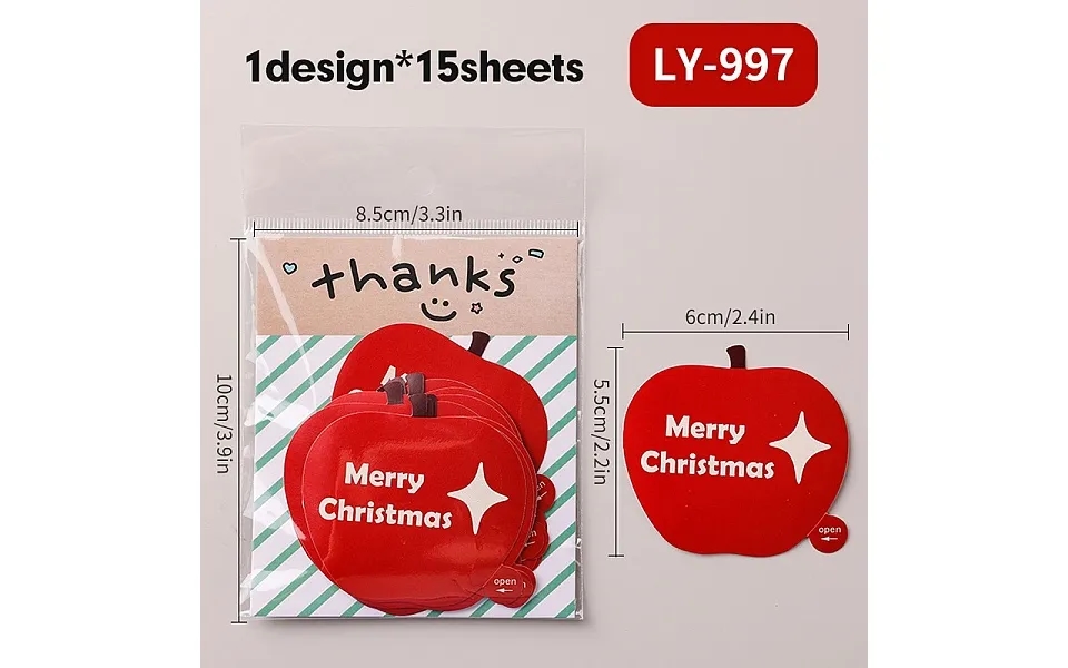Christmas Theme Paper Self-adhesive Stickers