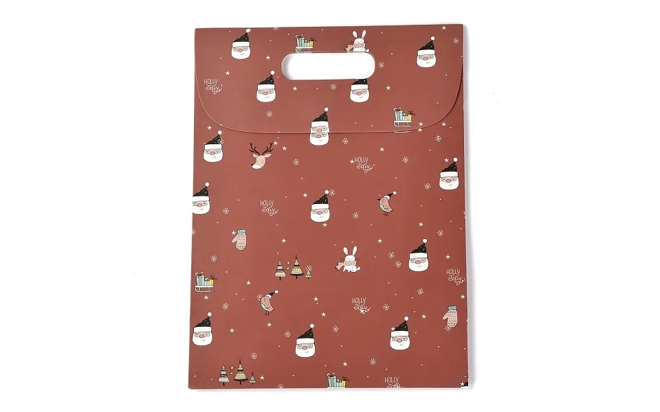 Christmas Themed Pattern Rectangle Kraft Paper Flip Bags