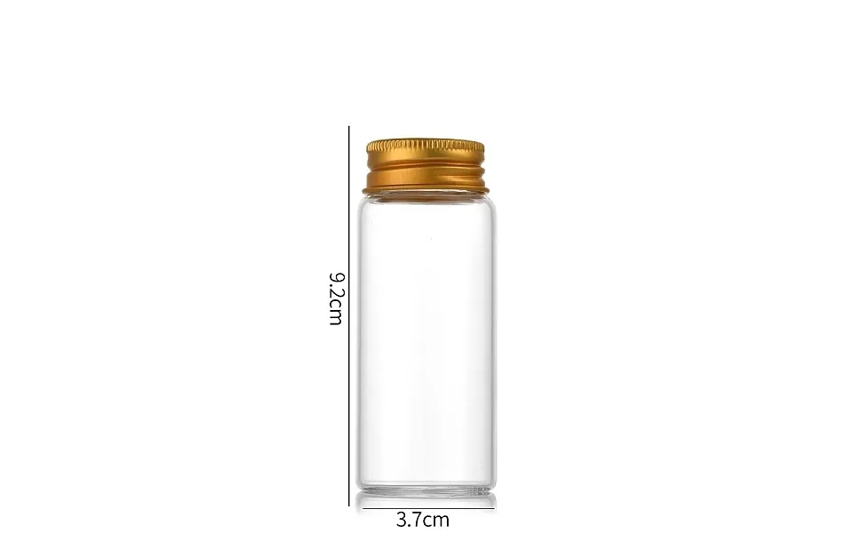 Clear Glass Bottles Bead Containers