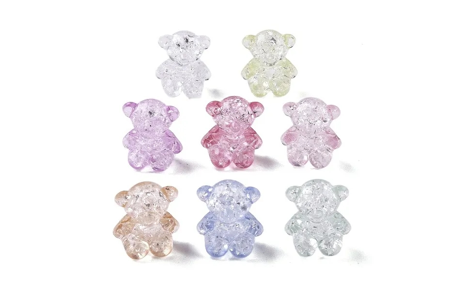 Crackle Transparent Acrylic Beads