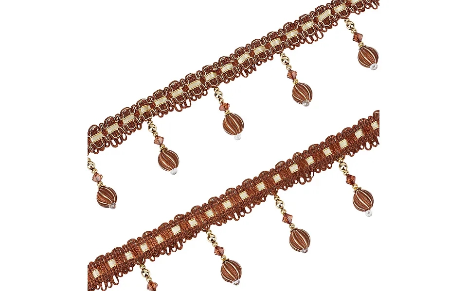 Curtain Plastic Beaded Fringe Trim