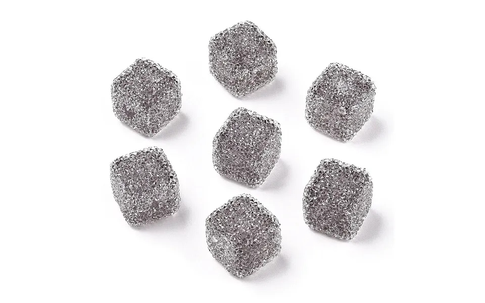 Drusy Cube Resin Rhinestone Beads