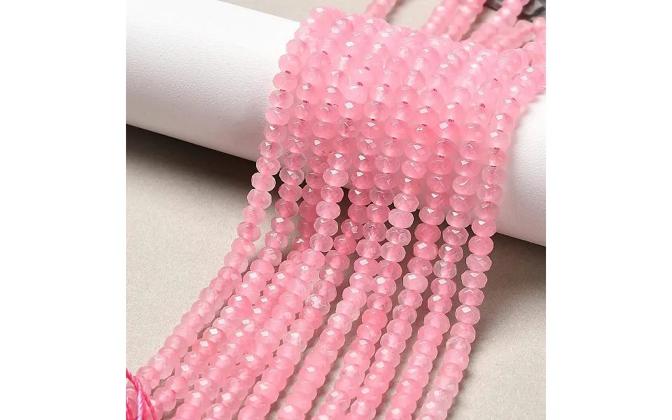 Dyed Natural Malaysia Jade Rondelle Beads Strands