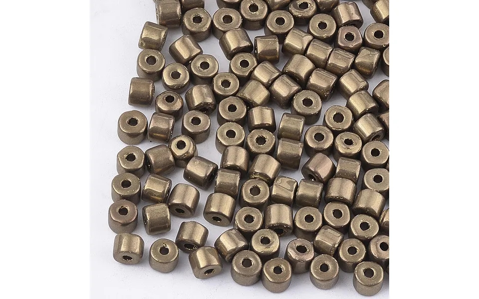 Electroplate Glass Bugle Beads