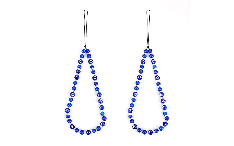Evil Eye Lampwork Beaded Mobile Phone Straps