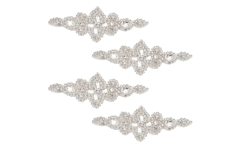 Flower Glass Rhinestone Patches